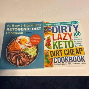 Keto diet cookbooks. Low carb easy to make meals.